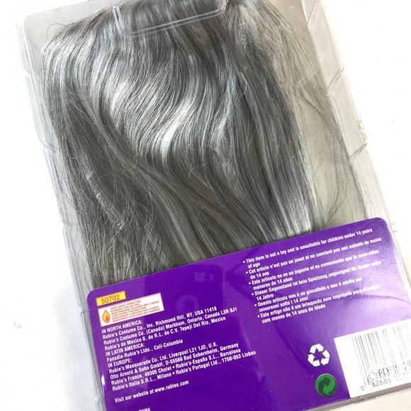Rubies Long Grey Wig 50702 NWT NOS - Picture 4 of 7